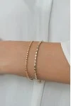 Βραχιόλι Χρυσό 14Κ Shiny Ovals