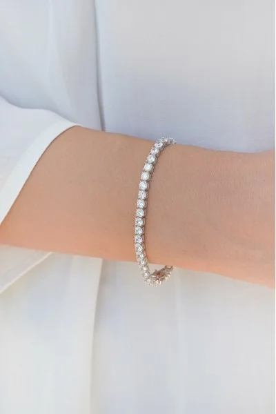 Βραχιόλι Ασημένιο Ριβιέρα White 3.5mm