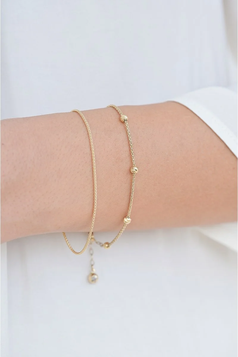 Βραχιόλι Χρυσό 14Κ Boho Snake