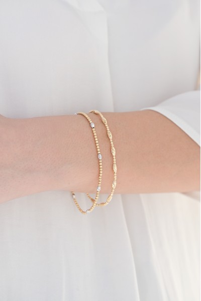 Βραχιόλι Χρυσό 14Κ Oval Dolce Vita