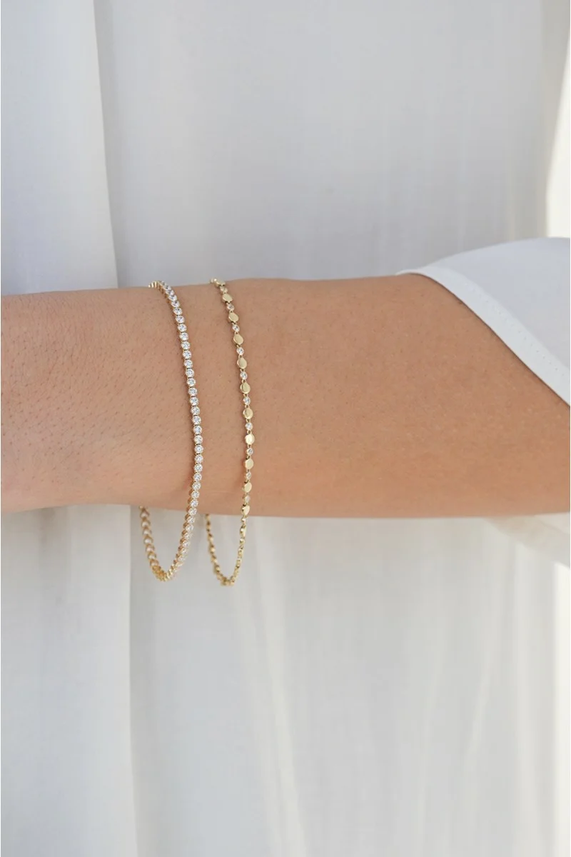 Βραχιόλι Χρυσό 14Κ Glam Dots