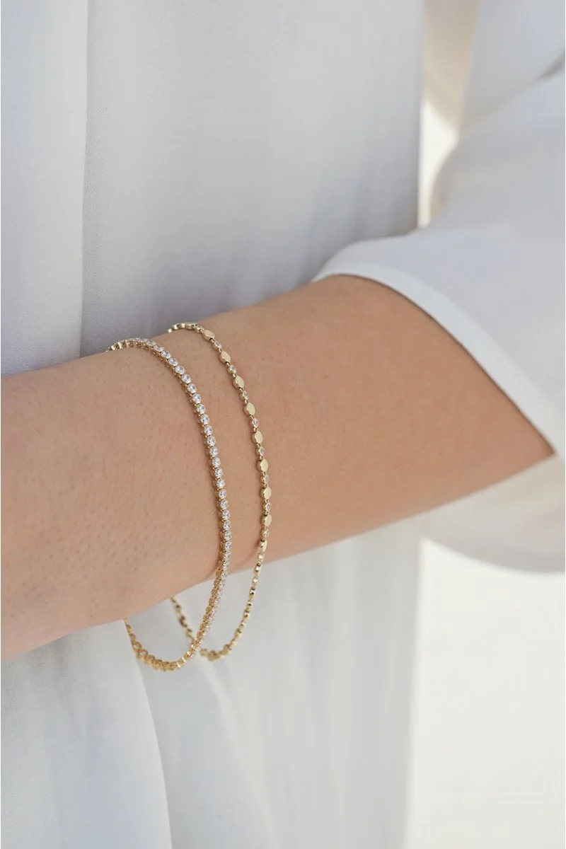 Βραχιόλι Χρυσό 14Κ Glam Dots
