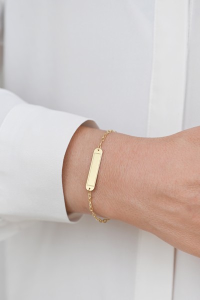 Βραχιόλι Χρυσό 9Κ Ταυτότητα