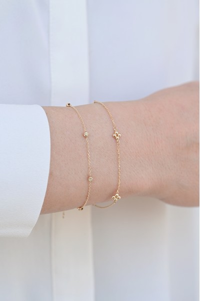 Βραχιόλι Χρυσό 14Κ Bubbles