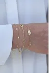 Βραχιόλι Ασημένιο Heart Dots
