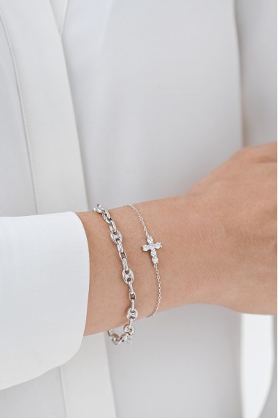 Βραχιόλι Ασημένιο Cross