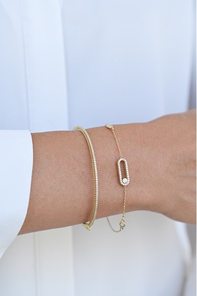 Βραχιόλι Χρυσό 14Κ Bangle It Πετράτο
