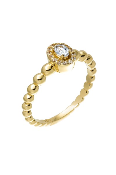 Δαχτυλίδι Χρυσό 14Κ Circle Bubbles