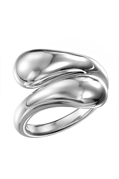 Δαχτυλίδι Ασημένιο Wavy Drops
