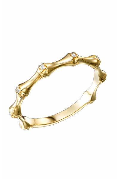 Δαχτυλίδι Χρυσό 14Κ Bamboo