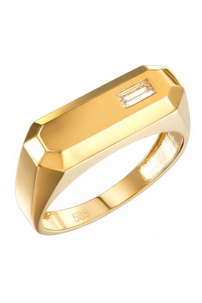 Δαχτυλίδι Χρυσό 14Κ Square Mirror