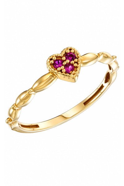 Δαχτυλίδι Χρυσό 14Κ Wavy Heart