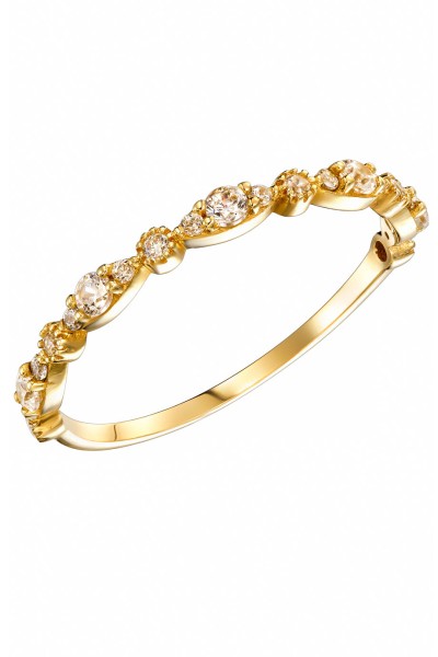 Δαχτυλίδι Χρυσό 14Κ Wavy Dots