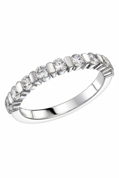 Δαχτυλίδι Λευκόχρυσο 14Κ Σειρέ