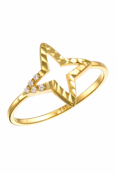 Δαχτυλίδι Χρυσό 14Κ Dolce Vita Star