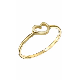 Δαχτυλίδι Χρυσό 9Κ Shiny Heart