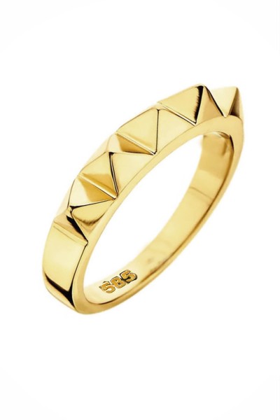 Δαχτυλίδι Χρυσό 14Κ Rock Studs