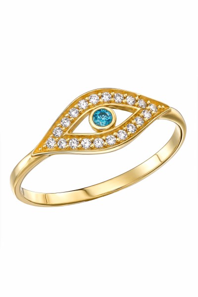 Δαχτυλίδι Χρυσό 9Κ Blue Eye