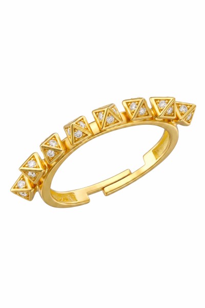 Δαχτυλίδι Ασημένιο Rock Studs