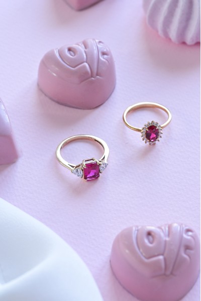 Δαχτυλίδι Χρυσό 14Κ Red Passion Ρουμπίνι