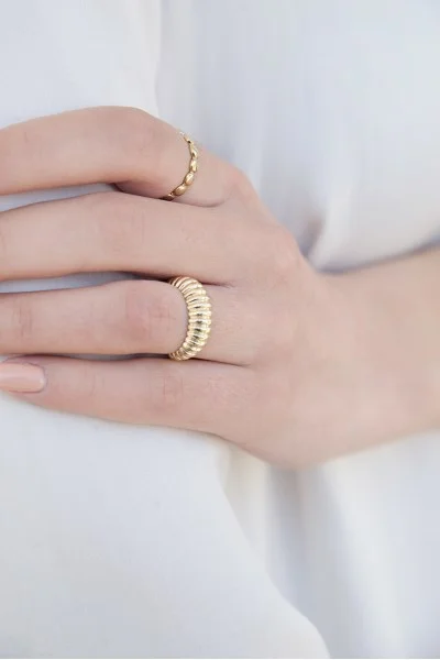 Δαχτυλίδι Χρυσό 14Κ Multi Dots