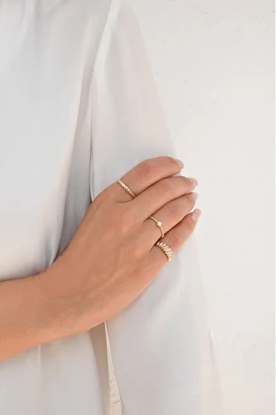 Δαχτυλίδι Χρυσό 14Κ Πλεξούδα