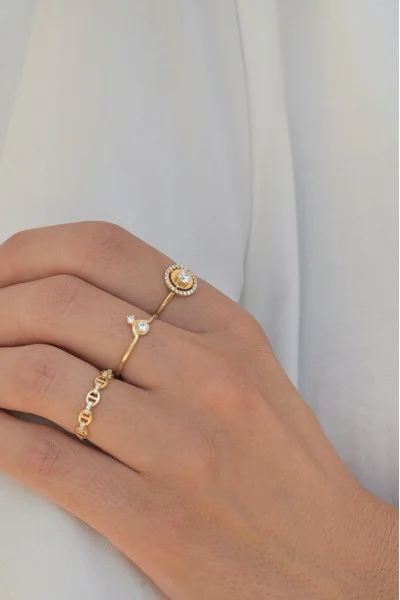 Δαχτυλίδι Χρυσό 14Κ Lady Dot