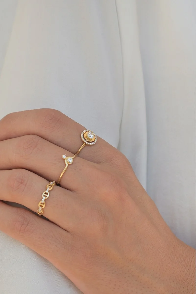 Δαχτυλίδι Χρυσό 14Κ Fashion Blogger