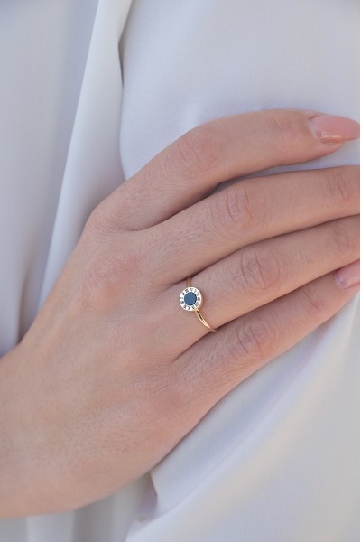 Δαχτυλίδι Χρυσό 14Κ Black Zero