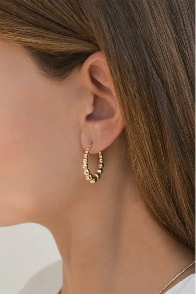 Σκουλαρίκι Χρυσό 14Κ Κρίκος Bubbles