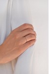 Δαχτυλίδι Ροζ Χρυσό 18Κ Διαμάντι Σειρέ 0.055Ct