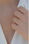 Δαχτυλίδι Χρυσό 9Κ Oval Drop
