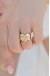 Δαχτυλίδι Χρυσό 14Κ Square Heart