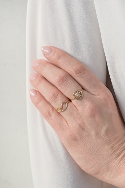 Δαχτυλίδι Χρυσό 9Κ Waves