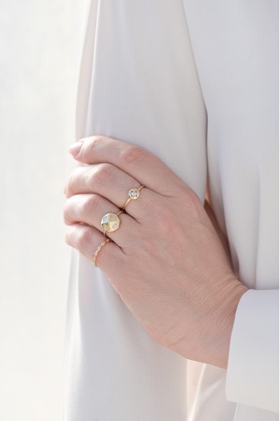 Δαχτυλίδι Χρυσό 14Κ Aztec Shine