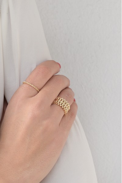 Δαχτυλίδι Χρυσό 14Κ Aztec Shine