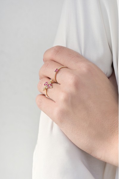 Δαχτυλίδι Χρυσό 14Κ Red Aztec