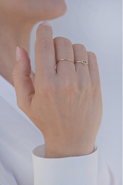 Δαχτυλίδι Χρυσό 9Κ Heart