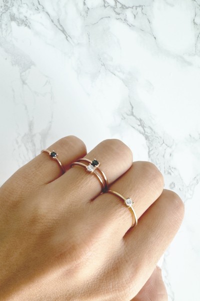 Δαχτυλίδι Χρυσό 9Κ Simple Dot