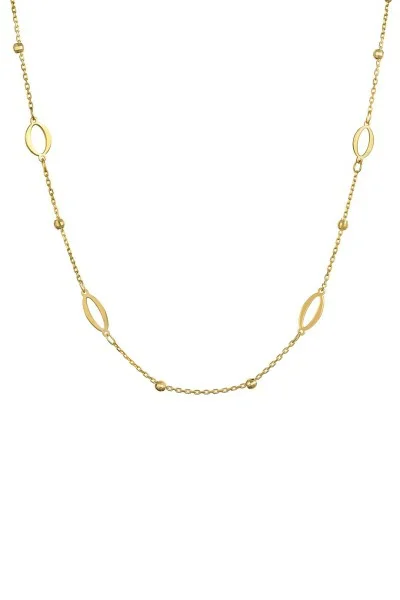 Κολιέ Χρυσό 14Κ Shiny Ovals