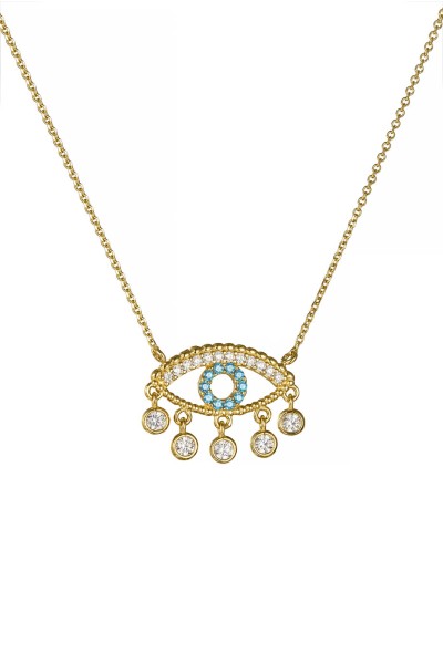 Κολιέ Χρυσό 14Κ Ματάκι Πετράτο