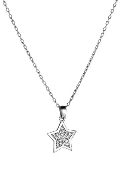 Κολιέ Ασημένιο Star