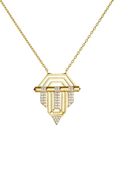 Κολιέ Ασημένιο Aztec Drops