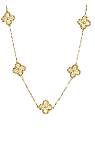 Κολιέ Χρυσό 14Κ Flowers Dolce Vita