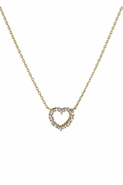 Κολιέ Χρυσό 9Κ Bubbles Heart