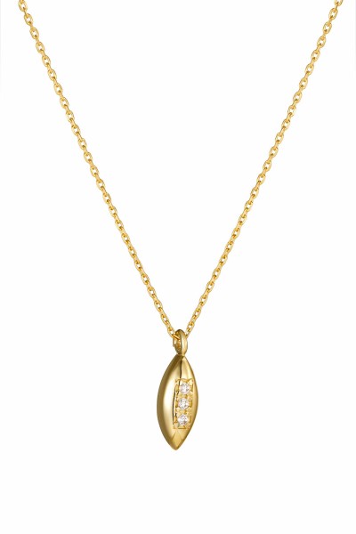 Κολιέ Χρυσό 14Κ Oval Drop