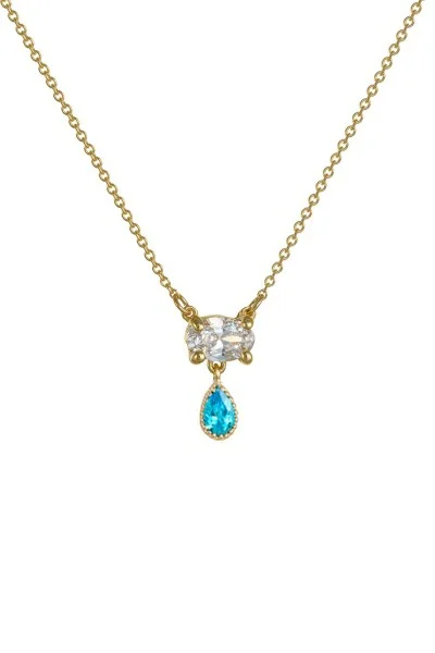 Κολιέ Χρυσό 9Κ Blue Drop