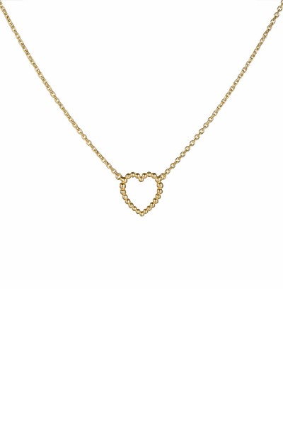 Κολιέ Χρυσό 14Κ Bubbles Heart