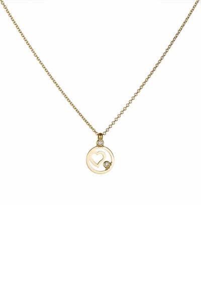 Κολιέ Χρυσό 9Κ Dot Heart