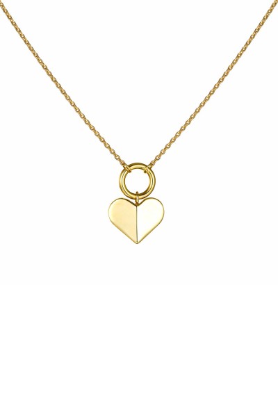 Κολιέ Χρυσό 14Κ Mirror Heart